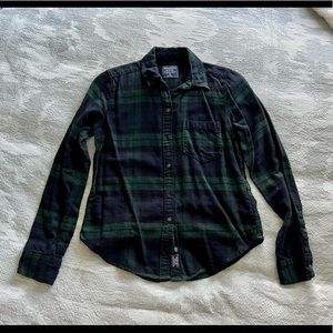 A&F Plaid Flannel Button Up